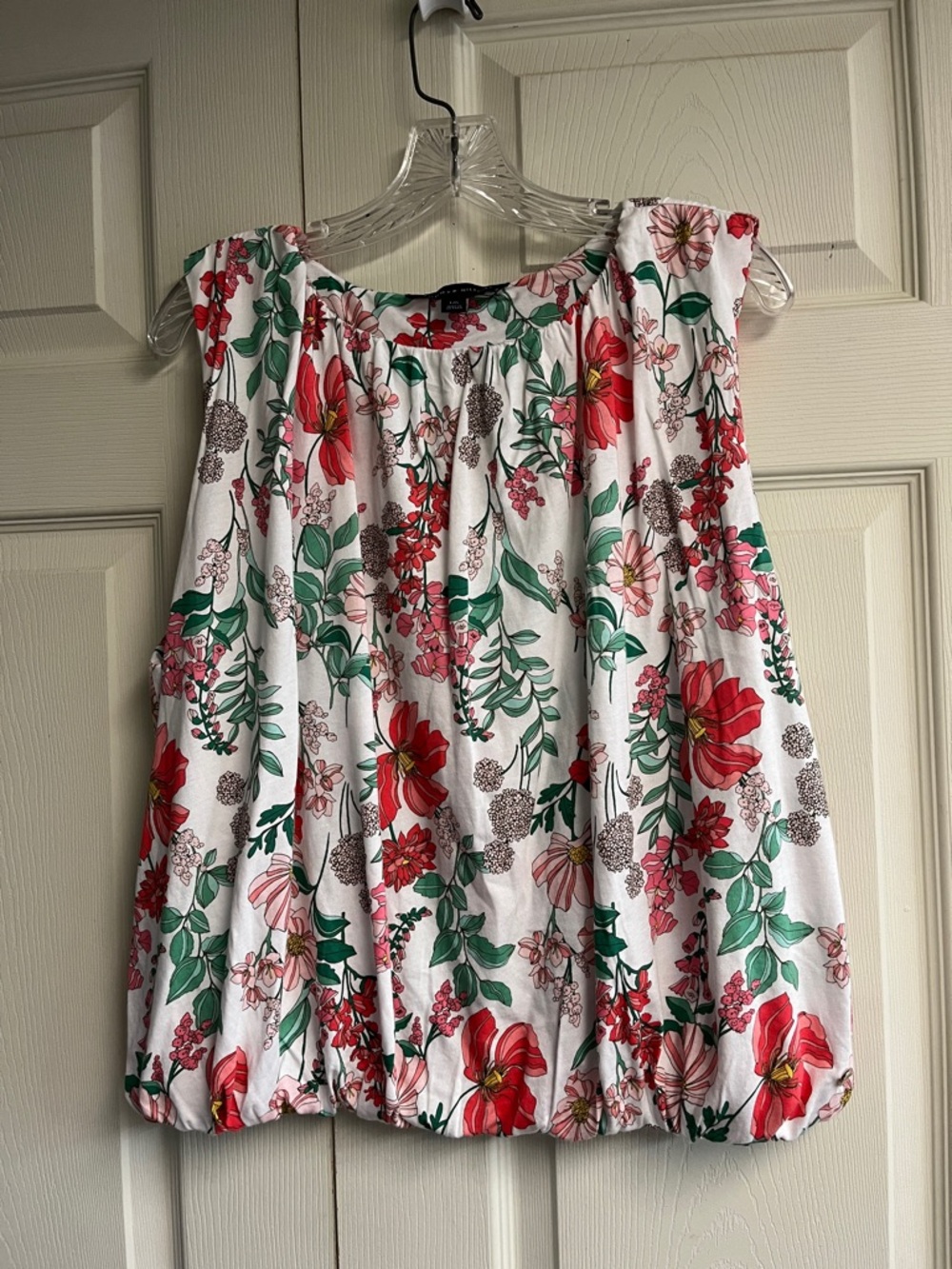 Tommy Hilfiger Floral Sleeveless Blouson Top Size Large also Lined